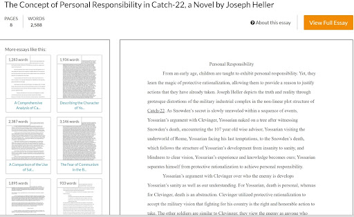 the-concept-of-personal-responsibility-in-catch-22-a-novel-by-joseph-heller