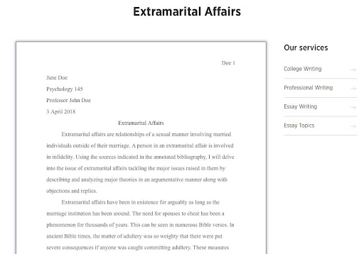 extramarital-affairs-essay-sample