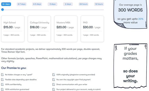 collegeessay pricing